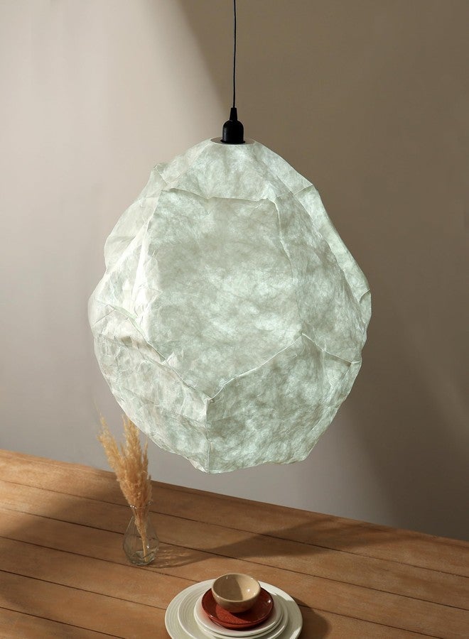 FIG Living Sky Pendant Lamp (Off White) | Handmade Ceiling Lampshade | Best for Dining Room, Living Room, Hallway, Cafe & Restaurant | Modern Design | (Bulb not Included) - Image 5